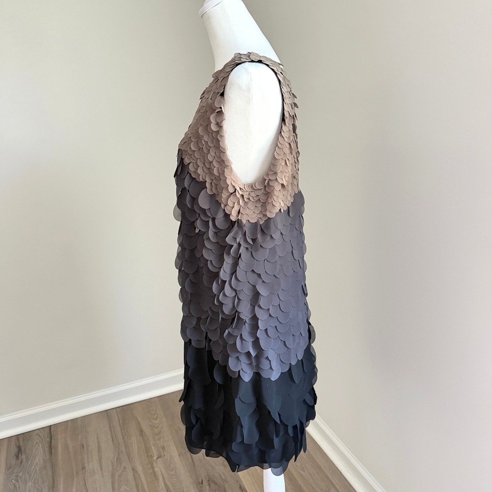 Hale Bob Ombre 3D Petal Applique Dress Women Large Statement Cocktail Party NEW - Picture 6 of 8